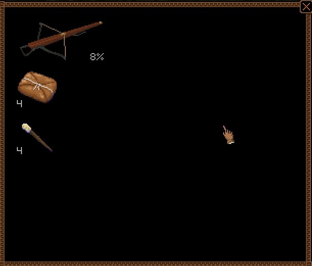 8% crossbow, I guess only the string remains